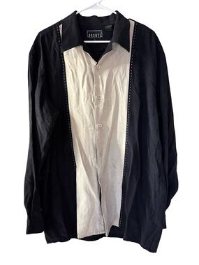 VTG Vintage Pronti Collection by Phita Micro-Suede Bowling Shirt Men’s Large